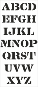 Mehrwegschablone Buchstaben 7